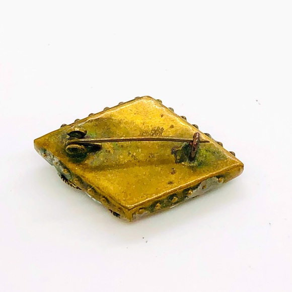 Vintage Antique micro mosaic brooch - Picture 3 of 6